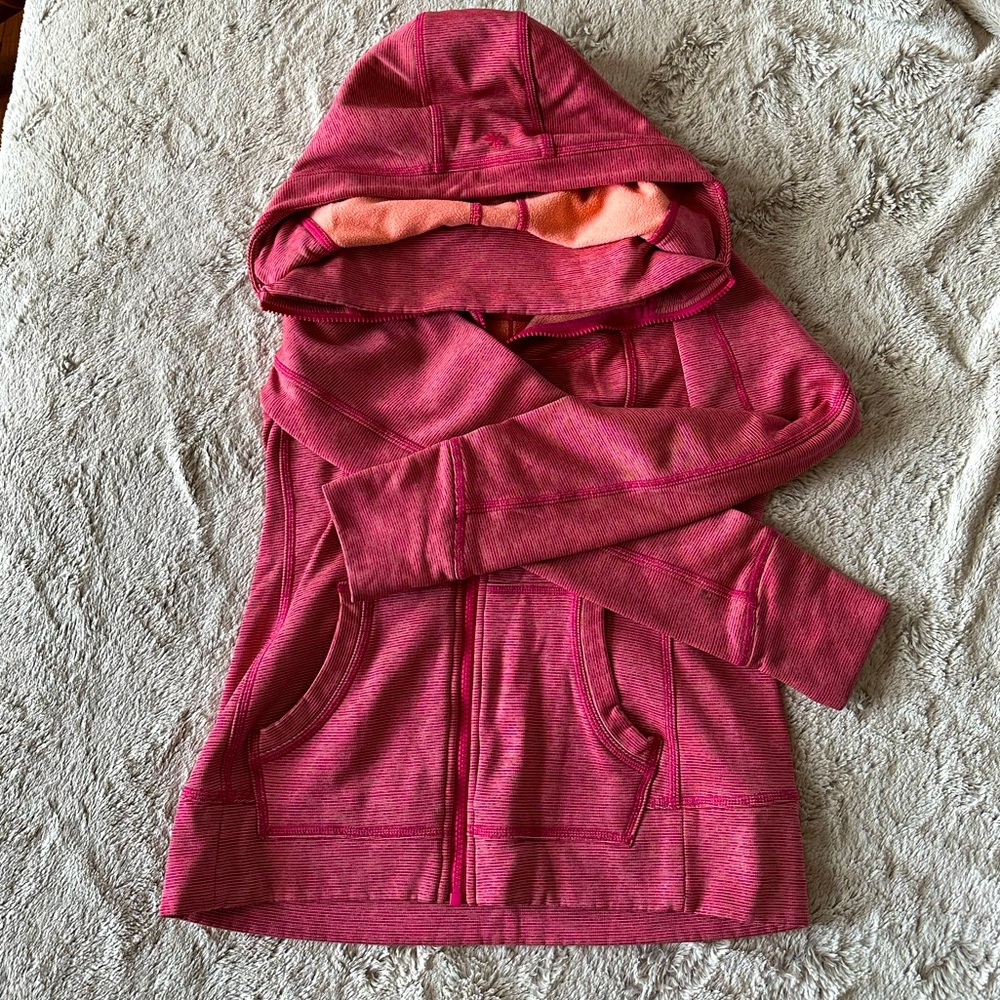 Athleta Stretchy Fleece Lined Full Zip Hoodie